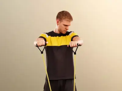 Scott 11992 - Man Making Sport Low-poly 3D model