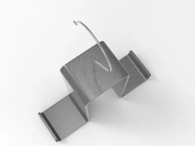 Aje Coat Hanger Low-poly 3D model