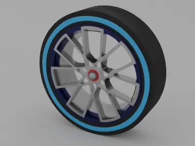 Bugatti GT Wheel 3D print model