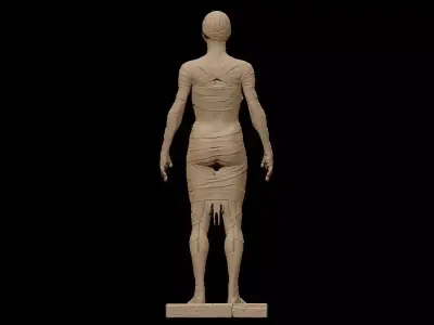 Halloween Horror Mummy Undead Zombie Statue 3D print model