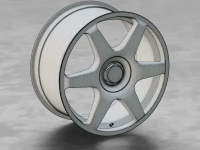 Rotiform SIX Wheel 3D Model 3D model