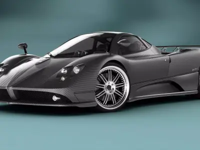 Pagani Zonda F RIGGED 3D model