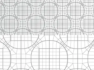 DECORATIVE 3D PANEL TECHNO low poly 3d model Low-poly 3D model