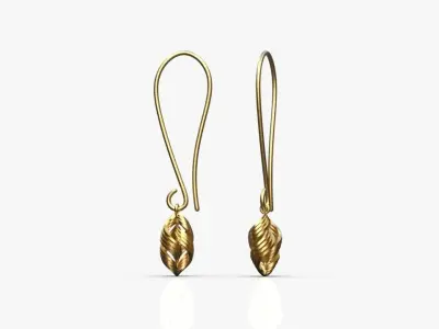 Light earrings 3D print model