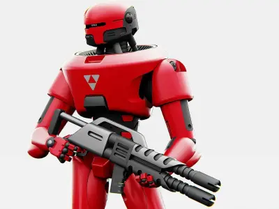 COLONY TROOPER X-3000 Rigged for Unreal Engine - Unity - MIXAMO 3D model