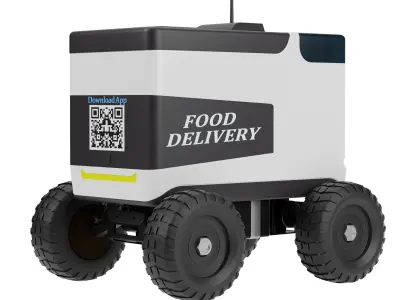 Food Delivery Robot 3D model