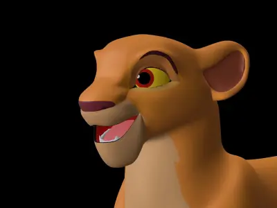 Kiara Lion King Low-poly 3D model