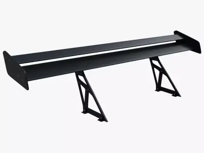 Double Spoiler Low-poly 3D model