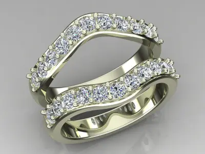 Band Ring 3D print model 153