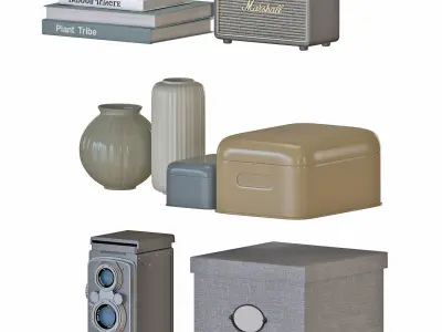 FABRIKOR Glass Door Cabinet 81x113cm 3D model