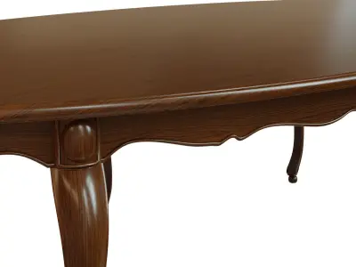 Classic wood table 2700 3D model