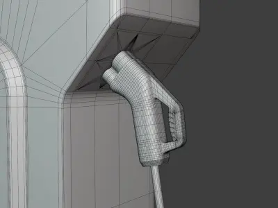 EV charger XIII PBR 8K 3D model