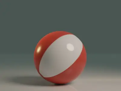 Beach ball Free 3D model