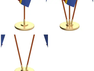 Swaziland Flag Pack 3D model