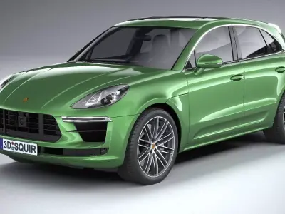 Porsche Macan Turbo 2019 CoronaRender 3D model