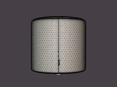 Edison pouf Low-poly 3D model