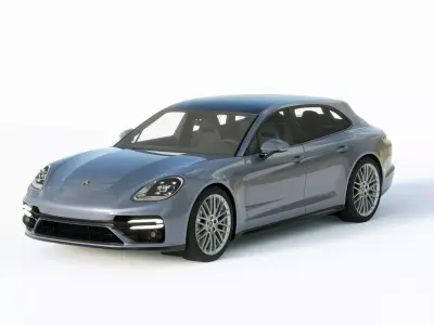 Porsche Panamera Turbo S Sport Turismo 2021 3D model