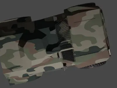 military vehicle  Low-poly 3D model