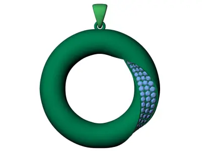 Twist jewelry pendant 3D print model