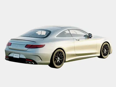 Mercedes-AMG S63 4Matic 2020 Coupe Low-poly 3D model