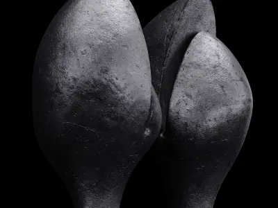 Sculptures of Abstraction Split Fruit 2008 3D model