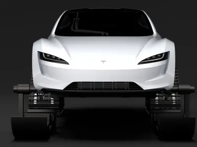 Tesla Roadster  Ski 2018 3D model