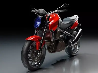 Motor-Bike-Aprilia-Mana-850 Low-poly 3D model