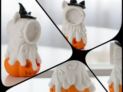 Ghost Candle Tech Powered Companion 3D print model