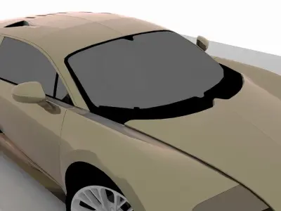 Yellow Car 3D model