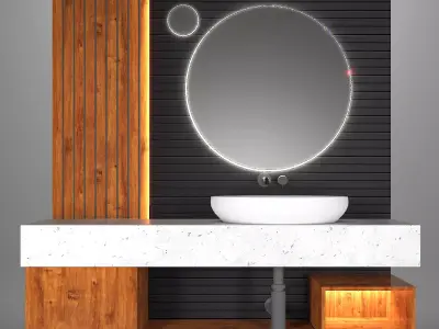 Bathroom furniture 04 Free 3D model