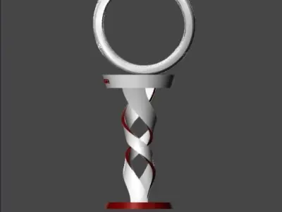qatar-logo-mundial-2022 3D Model 3D model hourglass with design 3D print model