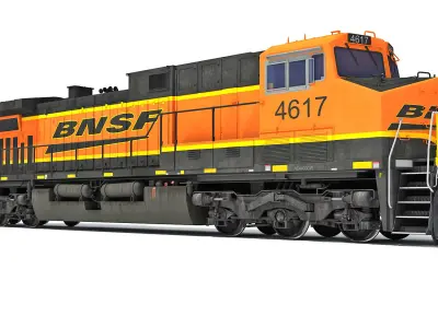 Locomotive GE AC4400CW BNSF 3D model