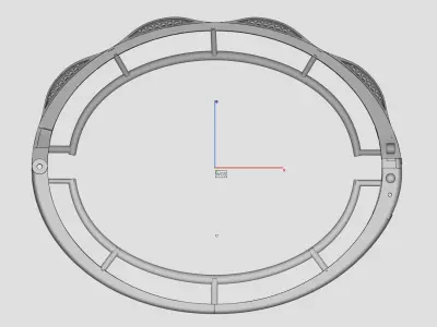 Bracelet jewellery 3d wax resine projet model 3D print model 4 3D print model