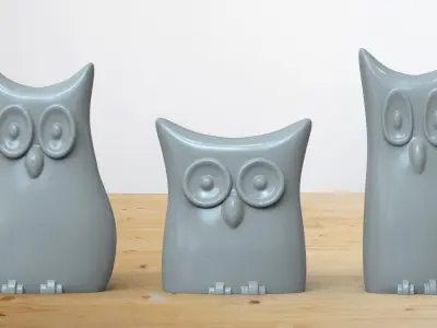 Owl 3d printable model 3D print model