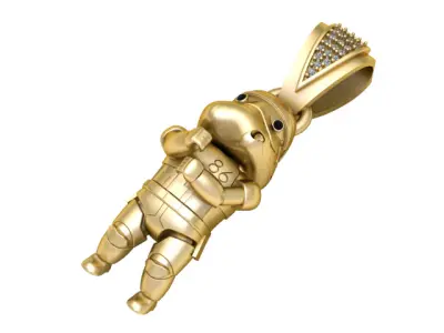 LUXURY METAL PENDANT 3D PRINTABLE MODEL  3D print model