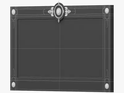 MARINER luxury FRAME RIVOLI Mirror Low-poly 3D model