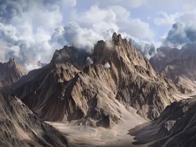 8k Summer Mountain V1 Free 3D model