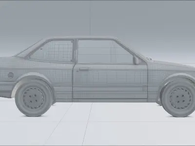 Volkswagen Apollo GLS 1990 - OBJ file only 3D model
