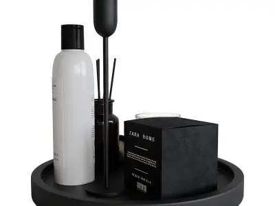 Decorative bathroom set 5 3D model