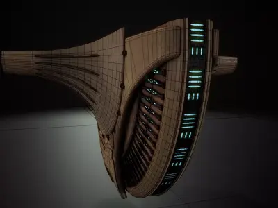 building 6b Low-poly 3D model