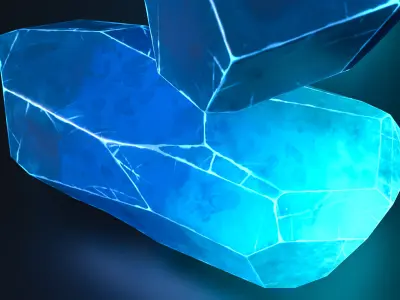 Enchanted Crystal Free low-poly 3D model