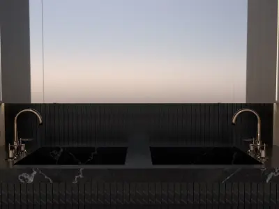 Shadow line Elegance Bathroom Vanity - classy 3D model