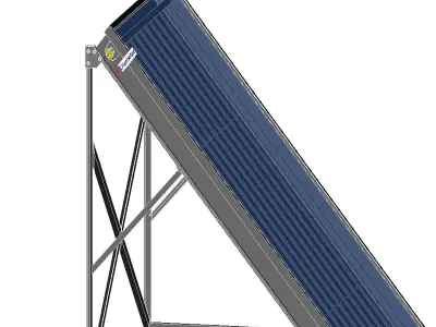 Solar Panel Flat Plate Collector 3D print model