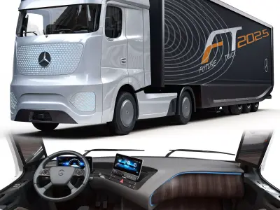Mercedes benz future truck 2025 3D model