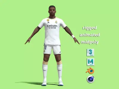 T-Pose Rodrygo Real Madrid 23-24 3D model