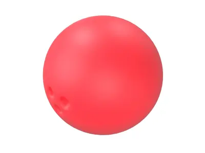 Bowling Ball v1 002 Low-poly 3D model