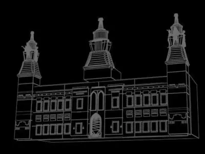 gothic castle 3D model