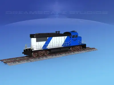 Diesel Locomotive V09 3D model