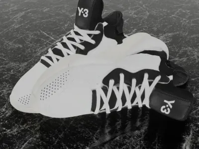 ADIDAS Y-3 KAIWA 3D SHOES Low-poly 3D model