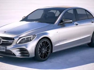 Mercedes C43 AMG 4matic 2019 3D model